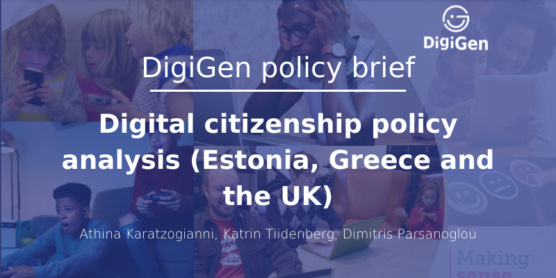 New policy brief “Digital citizenship policy analysis”