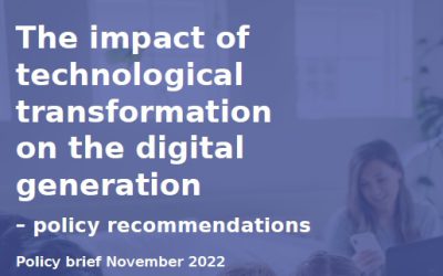 The impact of technological transformation on the digital generation – policy recommendations